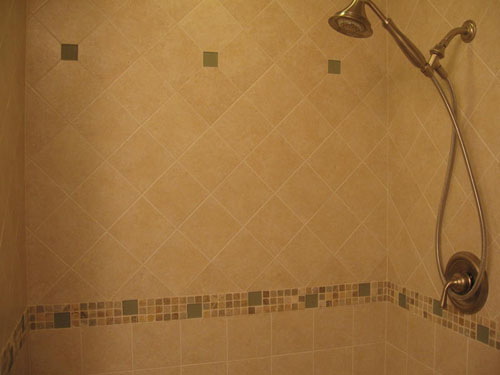 tile shower with natural stone mosaic-cherry hill,nj-photo by pepe tile installation